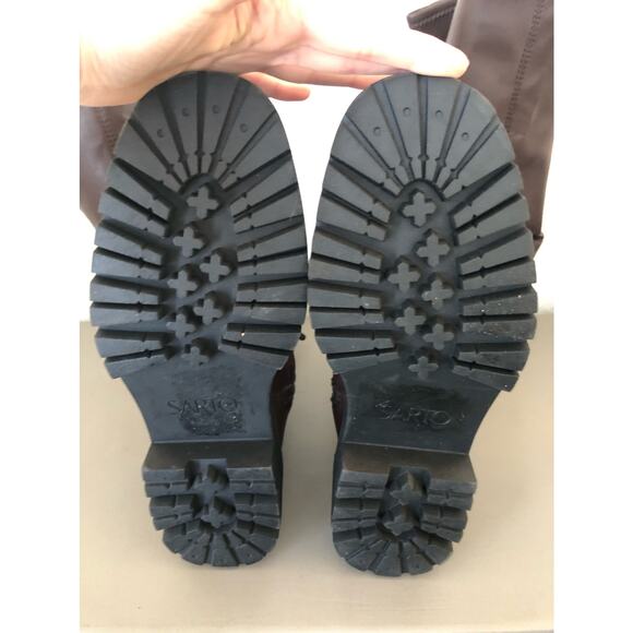 Sarto Studio Fera Brown Over the Knee Faux Leather Boot - 8.5M - Picture 6 of 8